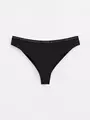 Трусы женские "бразилиана" из премиального хлопка classic basic lbr 1349 black, , 90/XS, CONTE ELEGANT, - 1