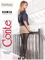 Колготки фантазийные с бантиком conte kamea grafit, , 3, CONTE ELEGANT, - 1