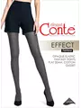 Меланжевые колготки с рисунком «ромбы» effect grafit, , 3, CONTE ELEGANT, - 1