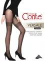 Колготки женские с ажурной имитацией чулок versale nero, , 2, CONTE ELEGANT, - 1
