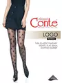 Колготки с графическим рисунком fantasy logo nero, , 3, CONTE ELEGANT, - 1