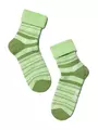 Махровые детские носки sof-tiki (с отворотом) 043 светло-зеленый, , 22, CONTE-KIDS, - 1