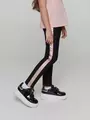Стильные леггинсы для девочки с термоэффектом mini urban new nero-dusty rose, , 122,128-64, CONTE ELEGANT, - 1