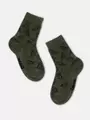 Хлопковые детские носки class lycra® 614 хаки, , 16, CONTE-KIDS, - 1