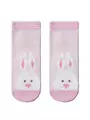 Хлопковые носки tip-top с пушистым рисунком "зайчик" 420 светло-розовый, , 16, CONTE-KIDS, - 1