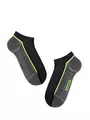 Носки мужские diwari active (ультракороткие) 044 черный-темно-серый, , 40-41 (25), DIWARI, - 1