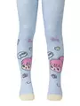 Хлопковые колготки tip-top с рисунком "i love selfie" 514 светло-голубой, , 92-98 (14), CONTE-KIDS, - 1