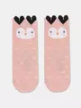 Хлопковые детские носки tip-top (мордашки) 603 пепельно-розовый, , 12, CONTE-KIDS, - 1