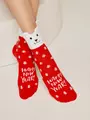 Женские новогодние носки conte new year 909 красный, , 36-39 (23-25), CONTE ELEGANT, - 1