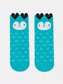 Хлопковые детские носки tip-top (мордашки) 603 бирюза, , 12, CONTE-KIDS, - 1