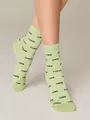 Носки женские хлопковые classic 528 салатовый, , 38-39 (25), CONTE ELEGANT, - 1