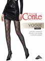 Колготки женские в ромбы с эффектом мелкой сетки fantasy vogue nero, , 5, CONTE ELEGANT, - 1