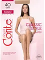 Полуматовые колготки с шортиками conte solo 40 den nero, , 3, CONTE ELEGANT, - 1
