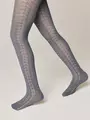 Ажурные детские колготки miss 617 темно-серый, , 150-152 (22), CONTE-KIDS, - 1