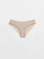Трусы женские «бикини» из геометрического кружева и хлопка grafic lace lb 1985 light almond, , 90/XS, CONTE ELEGANT, - 1