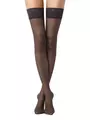 Чулки плотные с ажурной резинкой conte class 40 grafit, , 23-25 (1/2), CONTE ELEGANT, - 1