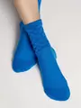 Махровые женские носки из хлопка с объемными рисунками conte comfort 550 синий, , 38-39 (25), CONTE ELEGANT, - 1