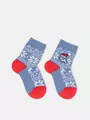 Носки детские новогодние new year 948 светлый джинс, , 20-22, CONTE-KIDS, - 1