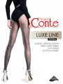 Колготки женские с люрексом и имитацией шва luxe line fantasy nero, , 2, CONTE ELEGANT, - 1