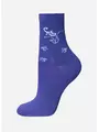 Носки детские с рисунком school 3081 брестские 046 т.синий, , 23-24, БРЕСТСКИЕ, - 1