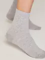 Носки женские хлопковые (с декором) classic 555 серый, , 36-37 (23), CONTE ELEGANT, - 1
