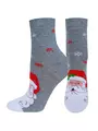 Носки детские (новый год) school 3079 брестские 8007 серый меланж, , 23-24, БРЕСТСКИЕ, - 1