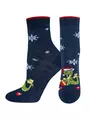 Носки детские (новый год) school 3079 брестские 8009 т.синий меланж, , 23-24, БРЕСТСКИЕ, - 1