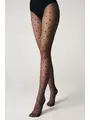 Колготки женские в сердечки и точки feeling fantasy grafit, , 2, CONTE ELEGANT, - 1