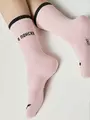 ​удлиненные женские носки с надписью «в поиске» active 602 светло-розовый, , 39-41 (25-27), CONTE ELEGANT, - 1