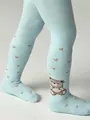 Теплые махровые детские колготки sof-tiki (махровые внутри) 641 бледно-бирюзовый, , 62-74 (12), CONTE-KIDS, - 1