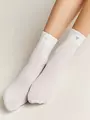 Матовые носки с сияющей термоаппликацией perfectly fantasy bianco, , 36-38 (23-25), CONTE ELEGANT, - 1