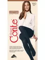 Теплые хлопковые колготки cotton 150 den nero, , 4, CONTE ELEGANT, - 1