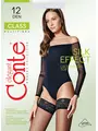Чулки женские conte class 12 nero, , 27-29 (3/4), CONTE ELEGANT, - 1