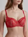 Бюстгальтер балконет на косточках conte nocturne tb5199 красный, , 80C, CONTE ELEGANT, - 1