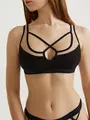 Бюстье из бамбука criss cross lbe 3014 black-natural, , 170-84/XS, CONTE ELEGANT, - 1