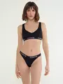Трусы женские «танга» конте comfy line lta 2992 black-pink, , 90/XS, CONTE ELEGANT, - 1