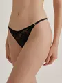 Трусы танга из цветочного кружева conte mystery garden lta 3118 black, , 106/XL, CONTE ELEGANT, - 1