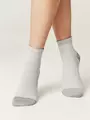 Носки короткие вискозные conte active 704 серый, , 36-38 (23-25), CONTE ELEGANT, - 1