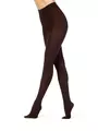 Колготки из хлопка и микрофибры filodoro regina 100 coffee, , 3, FILODORO, - 1
