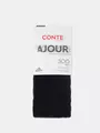 Тёплые ажурные колготки conte ajour 300 nero, , 4, CONTE ELEGANT, - 1