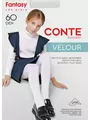 Детские нарядные колготки velour 60 bianco, , 116-122, CONTE ELEGANT, - 1