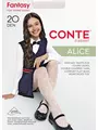 Детские колготки в сердечки alice bianco, , 146-152, CONTE ELEGANT, - 1
