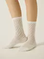 Носки женские (ажурные) conte classic 787 молочный, , 36-38 (23-25), CONTE ELEGANT, - 1