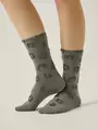 Носки из вискозы с люрексом conte classic 688 серый, , 36-38 (23-25), CONTE ELEGANT, - 1