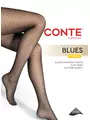 Колготки в мелкую сеточку с линиями blues nero, , 3, CONTE ELEGANT, - 1