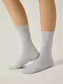 Удлинённые женские носки conte classic 784 светло-серый, , 36-38 (23-25), CONTE ELEGANT, - 1