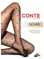 Колготки женские в горошек desire nero, , 3, CONTE ELEGANT, - 1